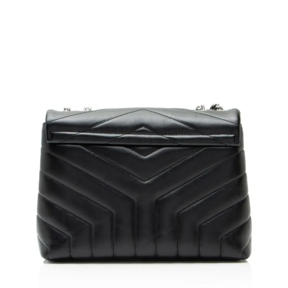 Saint Laurent Matelasse Calfskin Monogram LouLou Chain Small Shoulder Bag - Picture 3 of 12